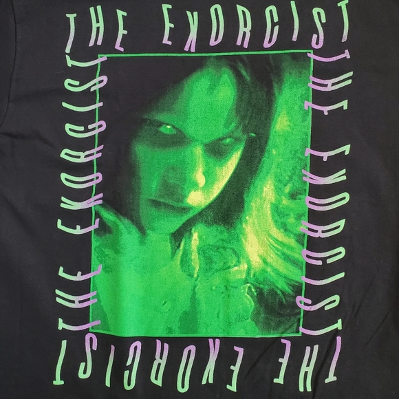NWT The Exorcist Horror Movie Shirt Mens Size XL Black and Green - Picture 3 of 8